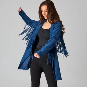 Dutton Navy Fringe Jacket